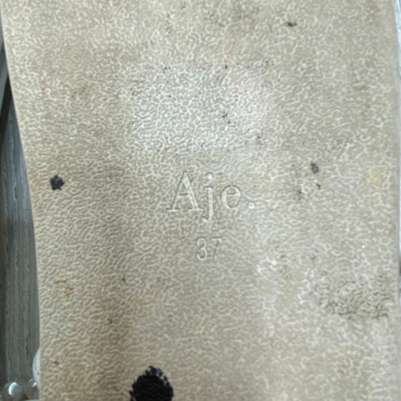 Aje Women's White Neo Pearl Embellished Platform Sandals Size 6 / 37 $275 - Picture 11 of 12